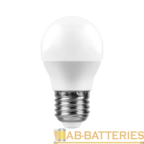 Лампа светодиодная Sweko G45 E27 7W 6500К 230V шар (1/5/100)