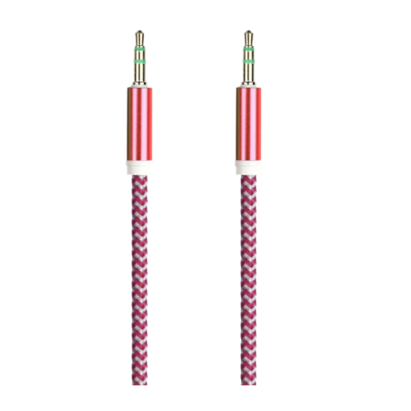 Кабель AUX Smartbuy Jack 3.5mm (m)-Jack 3.5mm (m) 1.0м прямой красный