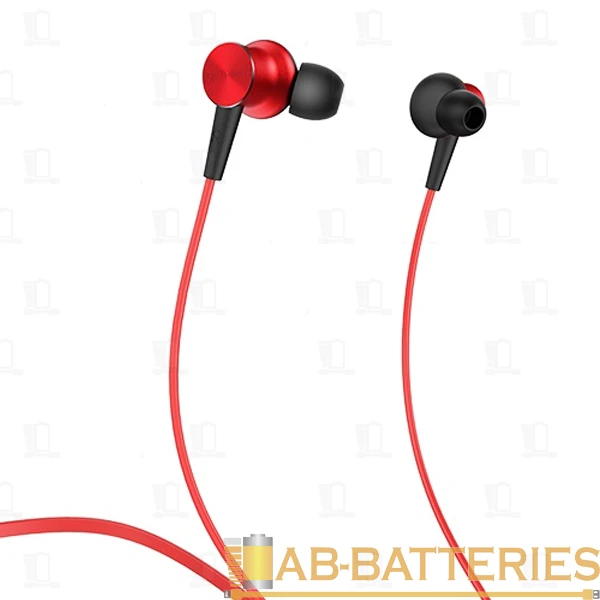 Наушники внутриканальные Borofone BE29 bluetooth 5.0 с микр. красный (1/16/64)