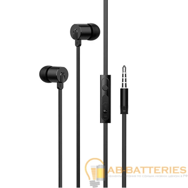 Наушники внутриканальные HOCO M63 с микр. черный (1/31/310)