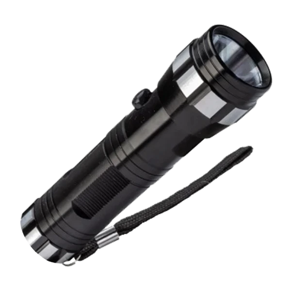 *Фонарь универсальный Космос 108B 1W LED от батареек IP54 1 режим черный (1/60/120) 