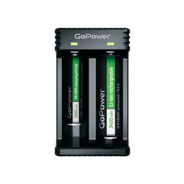 З/У для аккумуляторов GoPower LiCharger 4 Ni-MH/Ni-Cd/Li-ion/IMR 2 слота (1/100)
