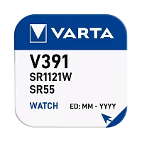 Батарейка Varta 391 (SR1120W) BL1 Silver Oxide 1.55V (1/10/100)