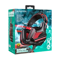 Наушники полноразмерные Borofone BO101 с микр. игровые красный (1/30)