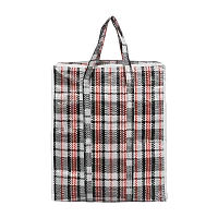 Сумка на молнии "Клетка" Рыжий кот  40х35х15см (1/12/240)