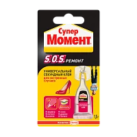 Супер-клей Момент S.O.S. Ремонт 1.5г универсальный BL1 (1/6/240) 