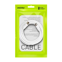 Кабель Smartbuy K-TV231-125 TV (m)-TV (f) 1.8м силикон серый (1/125)