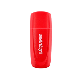 Флеш-накопитель Smartbuy Scout 8GB USB2.0 пластик красный