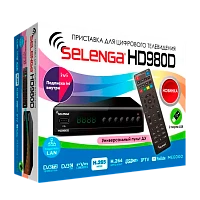 Приставка для цифрового ТВ Selenga HD980D DVB-T/T2/C черный (1/20)