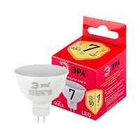 Лампа светодиодная ЭРА MR16 GU5.3 7W 2700К 220-240V софит Eco матовая