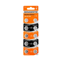 Батарейка Minamoto G13/LR1154/LR44/357A/A76 BL10 Alkaline 1.5V (10/200/10000)