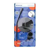 Микрофон Defender MIC-117 конденсаторный 54 дБ 1.8м черный (1/40)