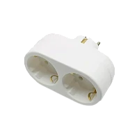 Разветвитель Toker 2Т 2р.С/З белый (1/80)