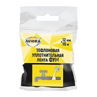 Тефлоновая уплотнительная лента (ФУМ), 12 мм х 10 м, AVIORA (1/200)