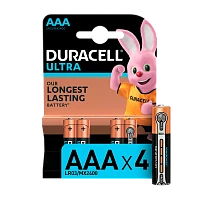 Батарейка Duracell ULTRA POWER LR03 AAA BL4 Alkaline 1.5V (4/40/42000)