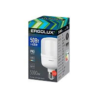 Лампа светодиодная Ergolux HW E40 50W 6500К 150-270V цилиндр матовая (1/5/20)