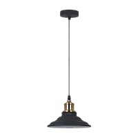 Светильник потолочный Camelion PL-600 LOFT 40W 230V E27 IP20 подвес черный медный (1/10)