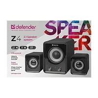 Колонки 2.1 Defender Z4 11W USB+Jack 3.5мм черный (1/12)