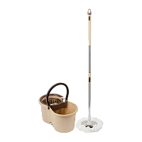 Швабра для пола Рыжий кот MopM-22 «Торнадо» 110см телескопическая с ведром и насадкой 2шт.