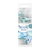 Бритва одноразовая Gillette "VENUS Simply 2 (Satin Care)" 2 лезвия 2шт. (1/24)