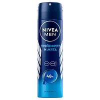 Дезодорант мужской Nivea Заряд Свежести Грейпфрут и мята спрей 150мл (1/12)