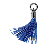 Кабель Remax RC-053i Tassels Ring USB (m)-Lightning (m) 0.2м 3.0A голубой