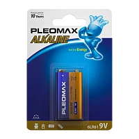Батарейка Pleomax Крона 6LR61 BL1 Alkaline 9V (1/10/200/7200)