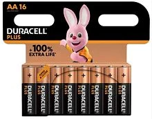 Батарейка Duracell Plus LR6 AA BL16 Alkaline 1.5V (16/160)