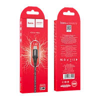 Кабель HOCO X50 USB (m)-microUSB (m) 1м 2.4A нейлон черный (1/31/310)