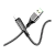 Кабель HOCO S51 Lightning (m)-Type-C (m) 1.2м 2.1A 20W нейлон дисплей черный (1/16/160)