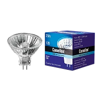Лампа галогенная Camelion MR11 GU4 35W 2800К 12V софит 35мм прозрачная (1/10/200)