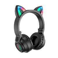 Наушники полноразмерные Borofone BO18 bluetooth 5.0 с микр. черный (1/36) 