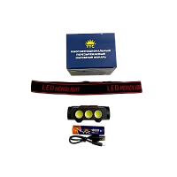 Фонарь налобный Без бренда YYC-323-3 от аккумулятора черный