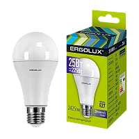 Лампа светодиодная Ergolux A65 E27 25W 6500К 180-240V груша ЛОН (1/10/100)
