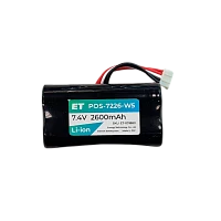 Аккумулятор ET POS-7426-W5, 7.4В, 2600мАч  для ККТ