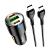 Автомобильное З/У HOCO NZ6 1USB/2Type-C 3.0A 45W PD3.0 черный (1/12/120)