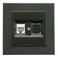 Розетка интернет Makel KAREA LINE STAR 1гн. 16A черный 86054035