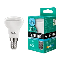 Лампа светодиодная Camelion R39 E14 4W 4500К 170-265V рефлектор матовая (1/10/100)