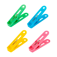 Прищепки Рыжий кот 54х12х25мм 12шт. ассорти (1/10/240)