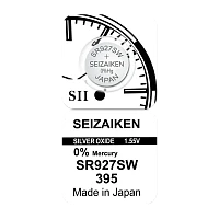 Батарейка SEIZAIKEN 395 (SR927SW) Silver Oxide 1.55V (1/10/100/1000)