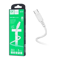 Кабель GFPower 23T USB (m)-Type-C (m) 2м 2.1A ПВХ белый (1/200/800)