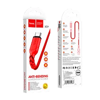 Кабель HOCO X59 USB (m)-Type-C (m) 1м 3.0A нейлон красный (1/33/330)