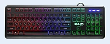 Клавиатура проводная Defender GK-778DL RAID игровая USB 1.5м черный (1/20)