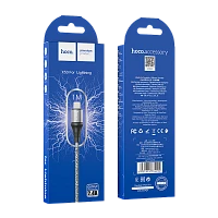 Кабель HOCO X50 USB (m)-Lightning (m) 1м 2.4A нейлон серый (1/31/310)