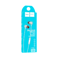 Наушники внутриканальные HOCO M16 с микр. серебряный (1/30/300)