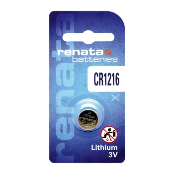Батарейка Renata CR1216 BL1 Lithium 3V (10/300/2400)