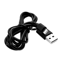 Кабель Ergolux ELX-CDC03P-C02 USB (m)-Lightning (m) 1м 2.0A ПВХ черный пакет с подвесом (1/10/360)