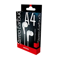 Наушники внутриканальные Smartbuy A4 (в коробочке) белый (1/60)