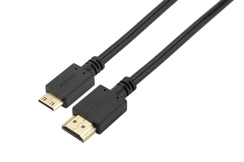 Кабель GoPower HDMI (m)-miniHDMI (m) 1.8м ПВХ ver.1.4 черный Premium Zip-Lock c подвесом (1/100)