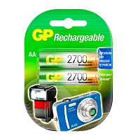 Аккумулятор бытовой GP HR6 AA BL2 NI-MH 2700mAh в пластиковой упаковке (2/20/200)